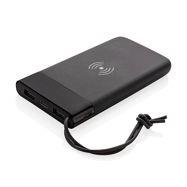 Aria 8.000 mAh 5W Wireless Charging Powerbank - schwarz