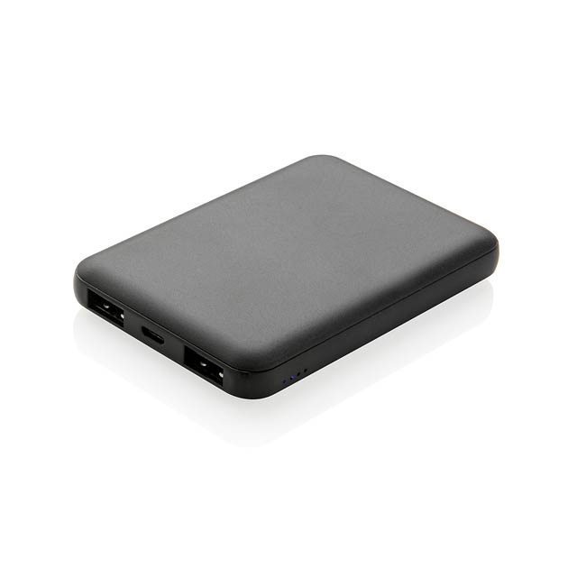 High Density 5.000 mAh Pocket Powerbank - black