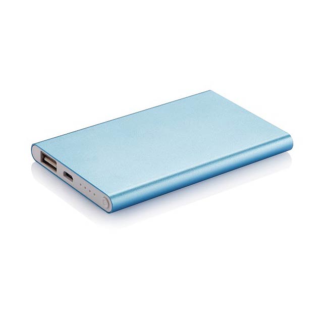 4.000mAh Powerbank, blau/weiß - blau