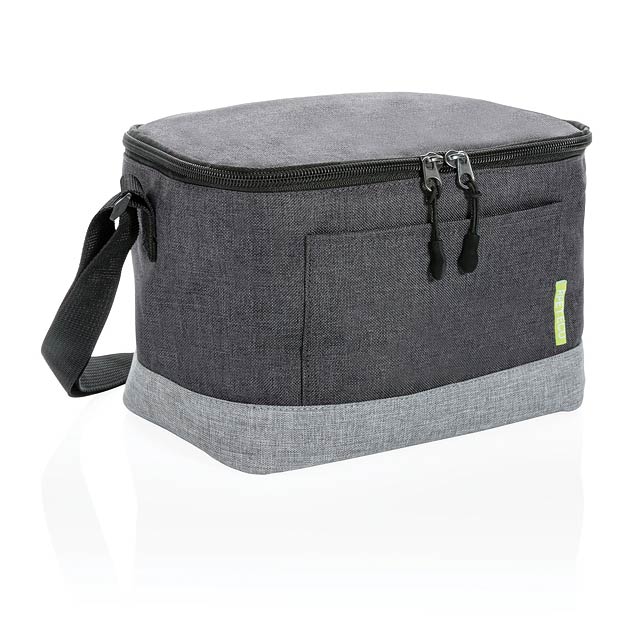 Duo colour RPET cooler bag - grey