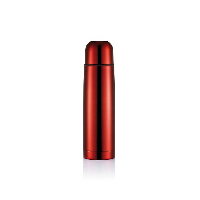 Stainless steel flask - red