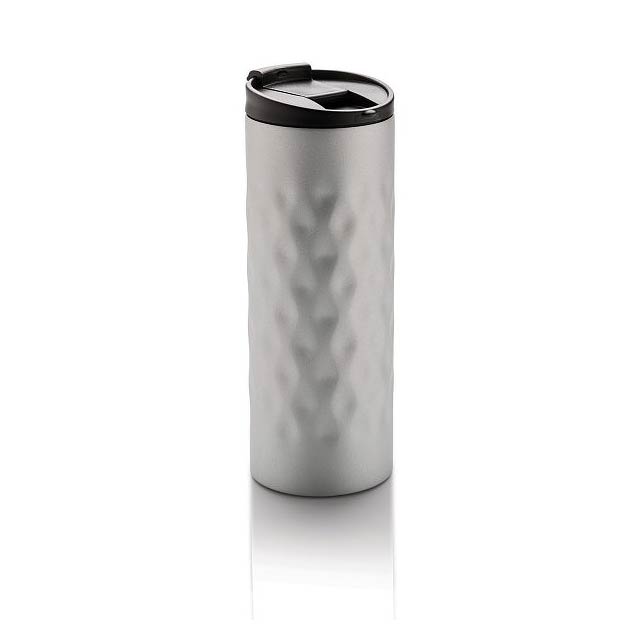 Geometric tumbler, silver - silver