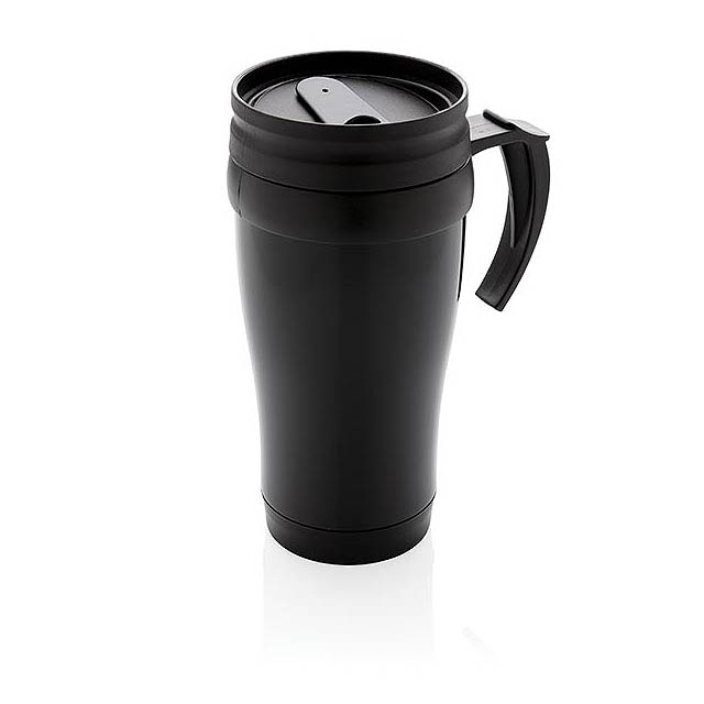 Stainless steel mug - black