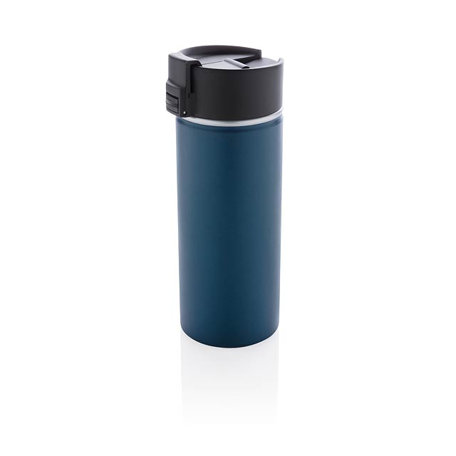 Bogota vacuum coffee mug with ceramic coating - blue