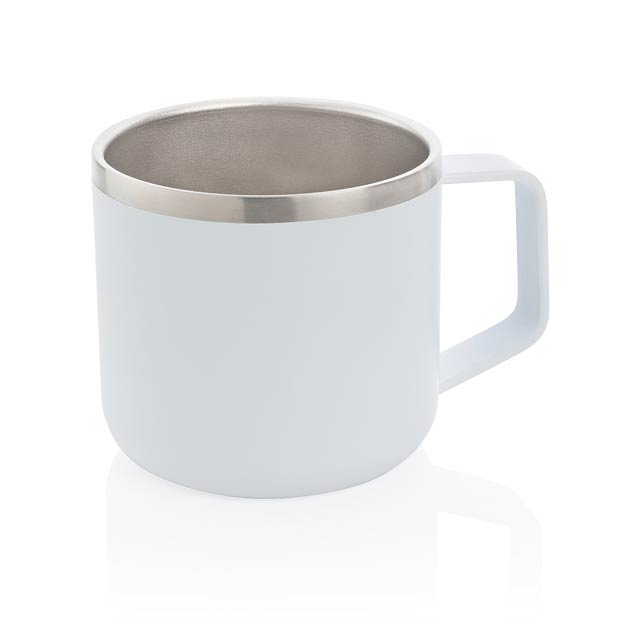 Stainless-Steel Camping-Tasse, weiß - Weiß 