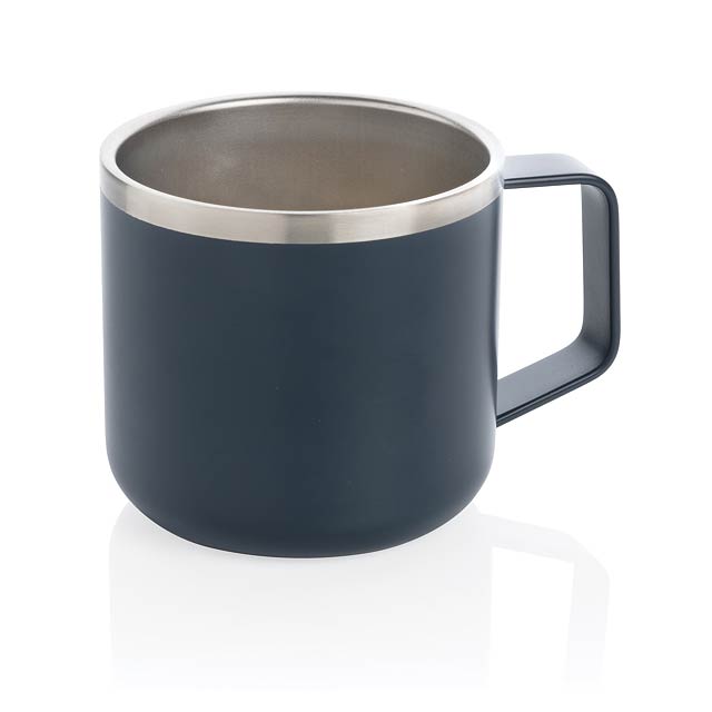 Stainless-Steel Camping-Tasse, blau - blau