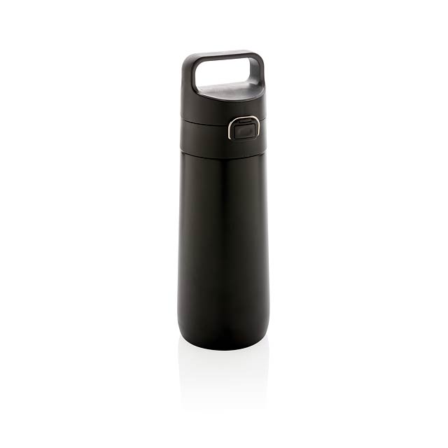 Hydrate leak proof lockable vacuum bottle - black