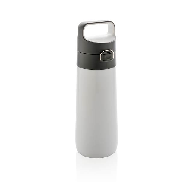 Hydrate leak proof lockable vacuum bottle - white