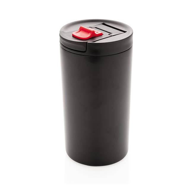 Double wall vacuum leakproof lock mug 300ml, black - black