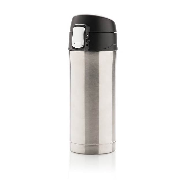 Easy lock mug, silver/black - silver