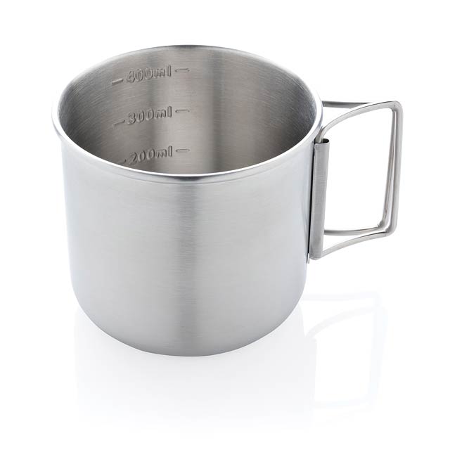Explorer single wall stainless steel cup, silver - silver