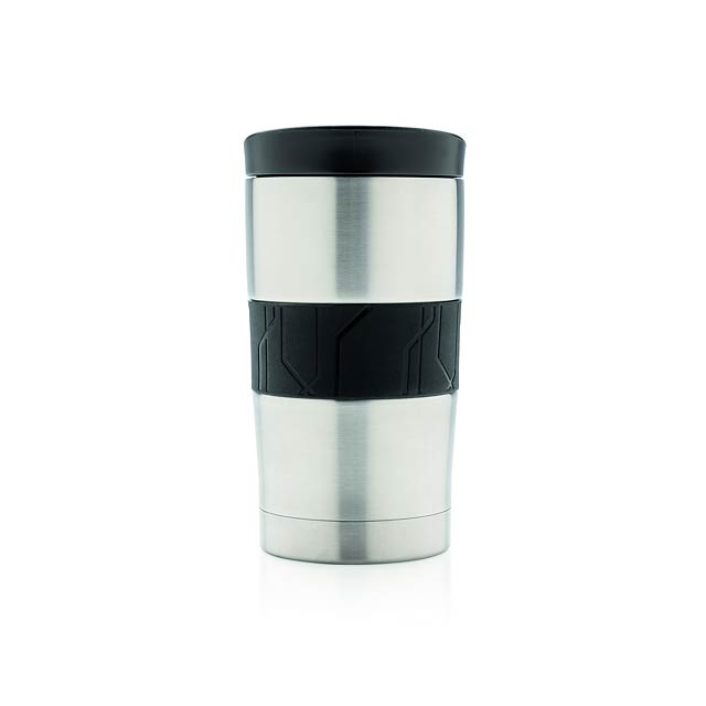Dishwasher safe vacuum coffee mug - silver