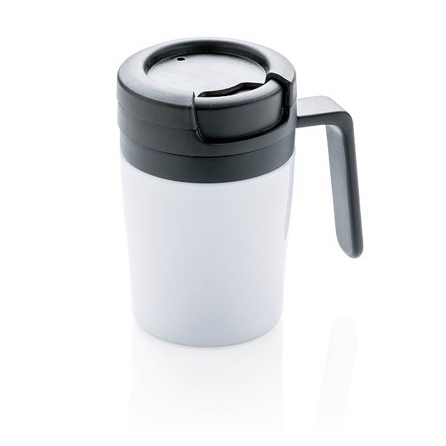 Coffee to go mug, white - white