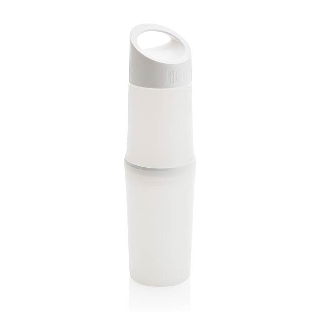 BE O Bottle, Organic Water Bottle, Made In EU, white - white