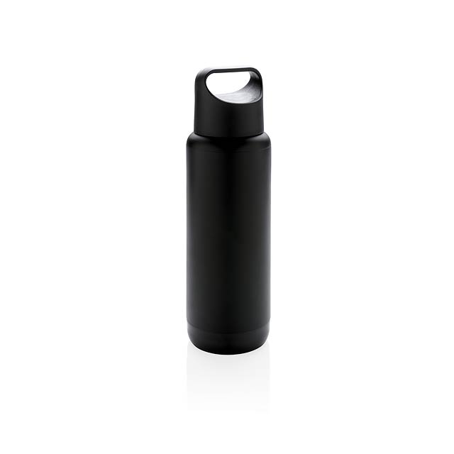 Light up logo leak proof flask - black