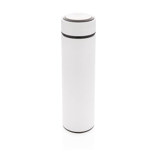 Vacuum stainless steel bottle, white - white