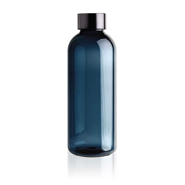 Auslaufsichere Trinkflasche mit Metalldeckel, blau - blau