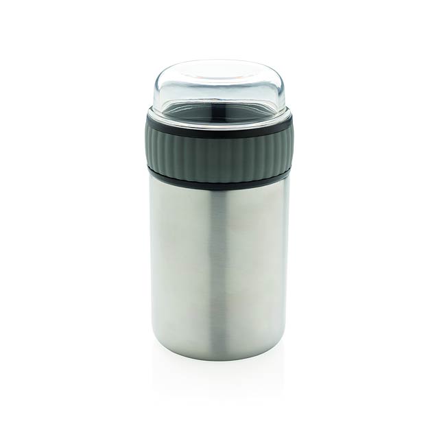 2-in-1 Vakuum Food-Container - Grau