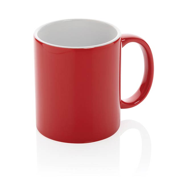 Basic Keramiktasse, rot - Rot