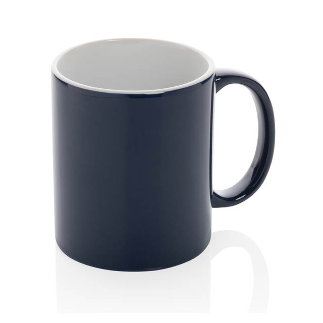 Basic Keramiktasse, navy blau - blau