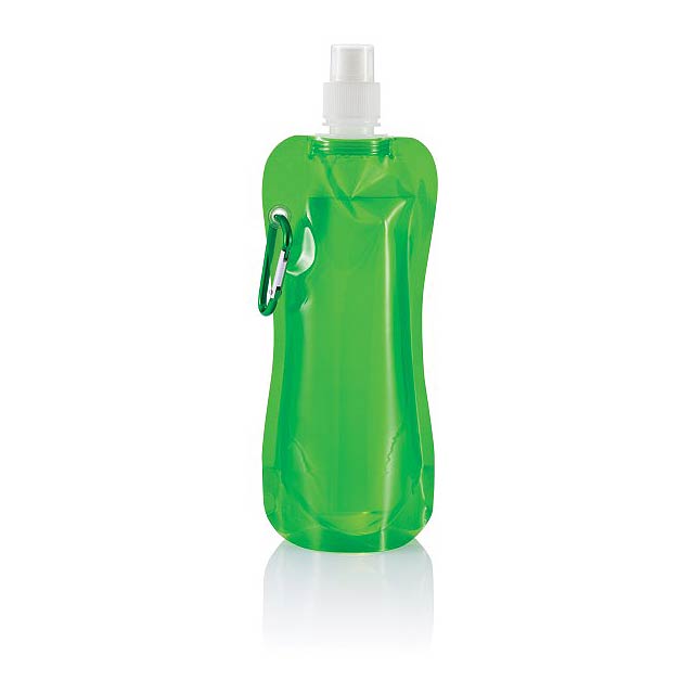 Foldable water bottle - green