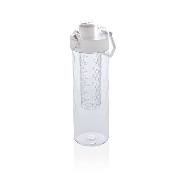 Honeycomb lockable leak proof infuser bottle - white