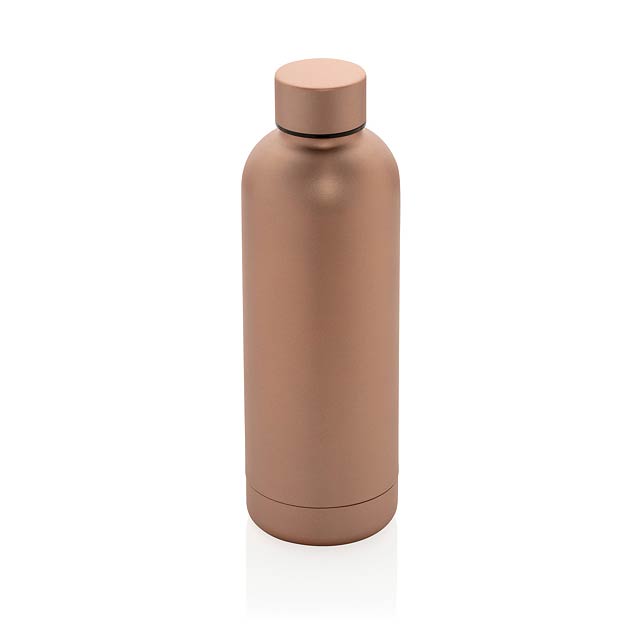 Impact stainless steel vacuum bottle, brown - brown