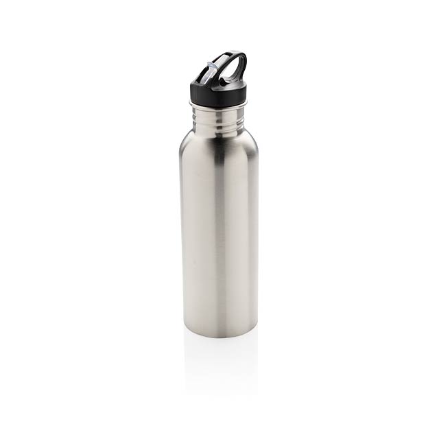 Deluxe stainless steel activity bottle - silver