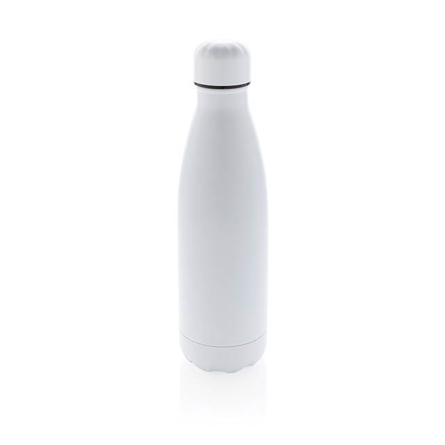 Solid color vacuum stainless steel bottle 500ml, white - white