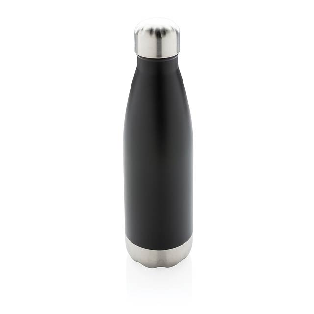 Vacuum insulated stainless steel bottle - black