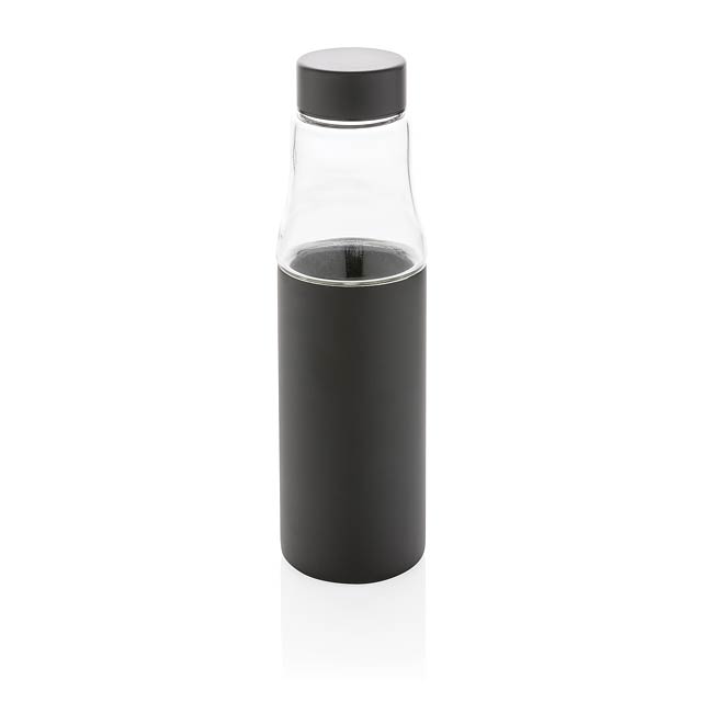 Hybrid leakproof glass and vacuum bottle, black - black