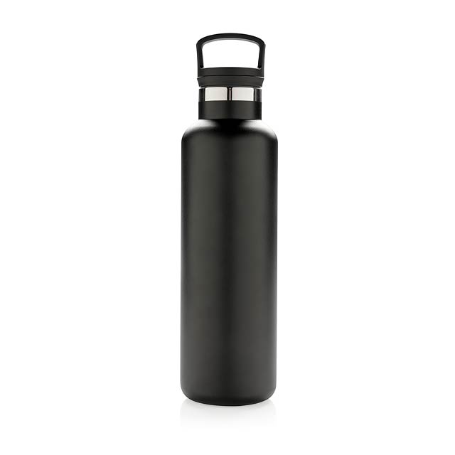 Vacuum insulated leak proof standard mouth bottle - black