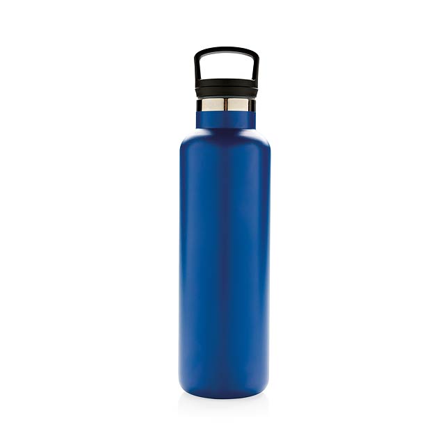 Vacuum insulated leak proof standard mouth bottle - blue