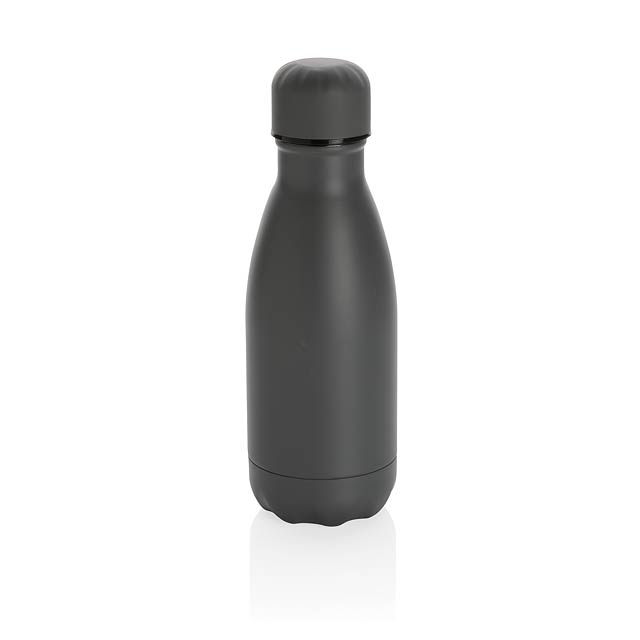 Solid color vacuum stainless steel bottle 260ml, grey - grey