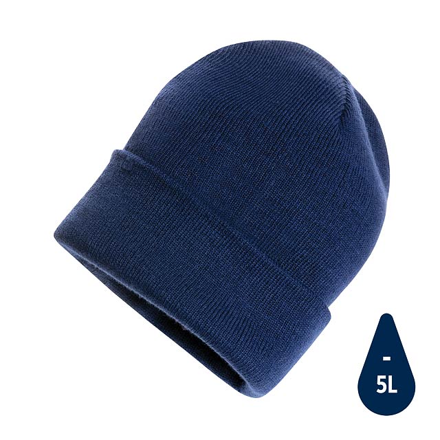 Beanie čepice Impact z Polylana® AWARE™, námořní modř - modrá