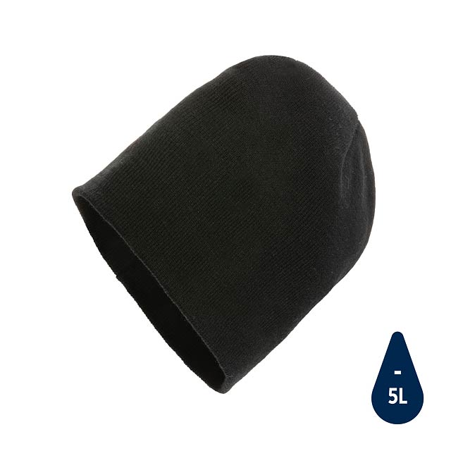 Klasická beanie čepice Impact z Polylana® AWARE™, černá - černá