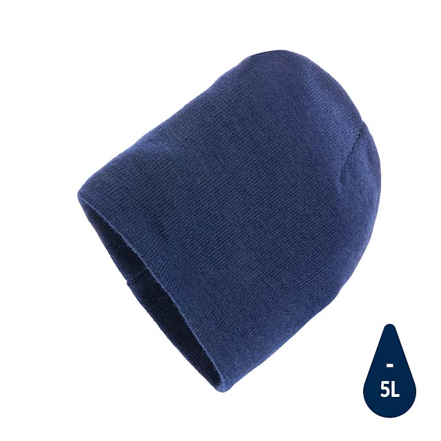 Impact AWARE™ classic beanie with Polylana®, navy - blue