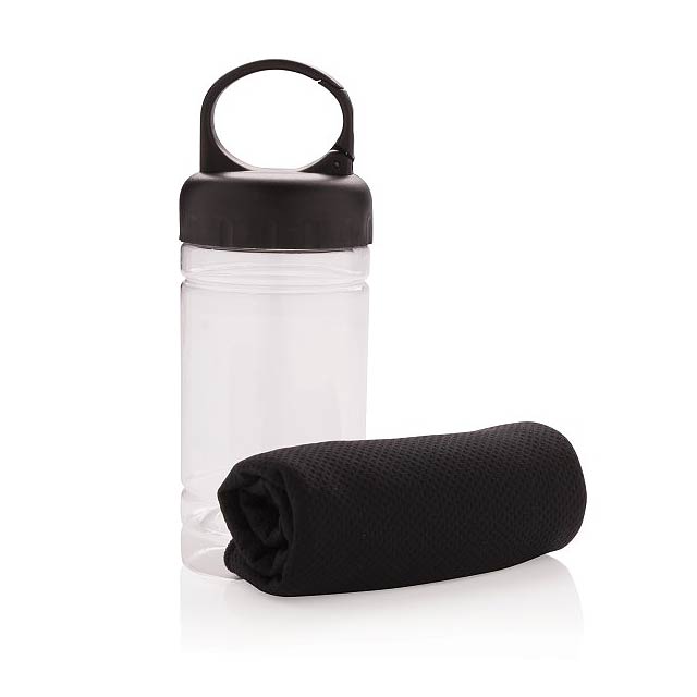 Cooling towel, black - black