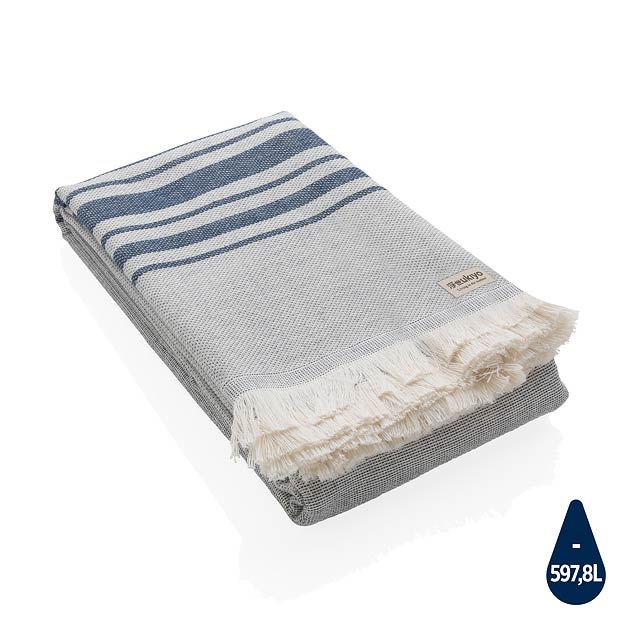 Ukiyo Yumiko AWARE™ Hammam Towel 100x180cm, navy - blue