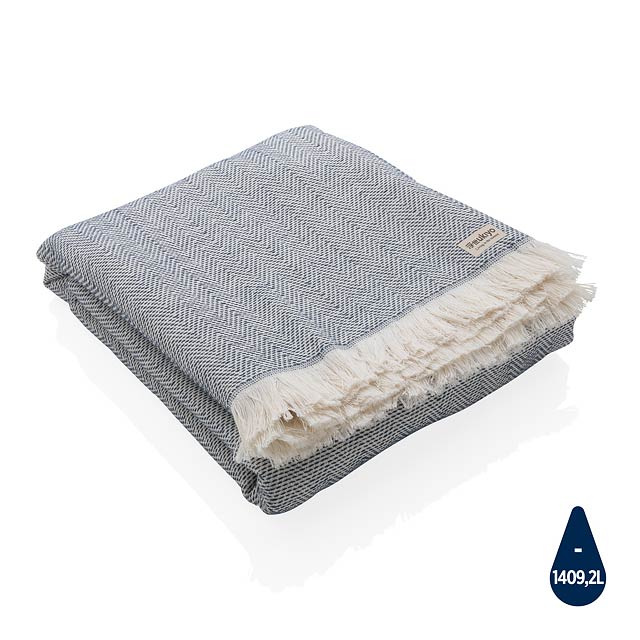 Ukiyo Hisako AWARE™ 4 Seasons towel/blanket 100x180cm, navy - blue