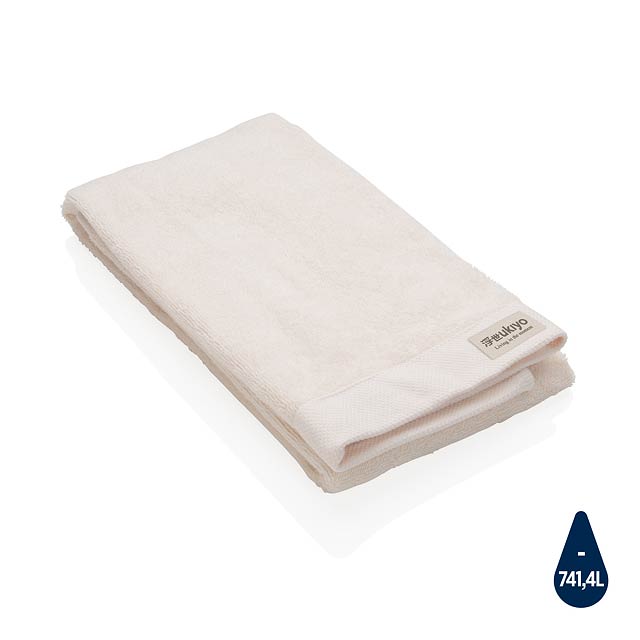 Ukiyo Sakura AWARE™ 500 gsm bath towel 50 x 100cm, white - white