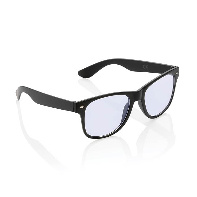 Bluelight blocking glasses, black - black