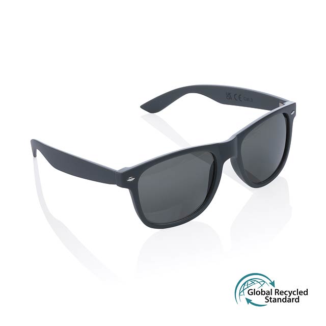 GRS recycled plastic sunglasses, anthracite - black