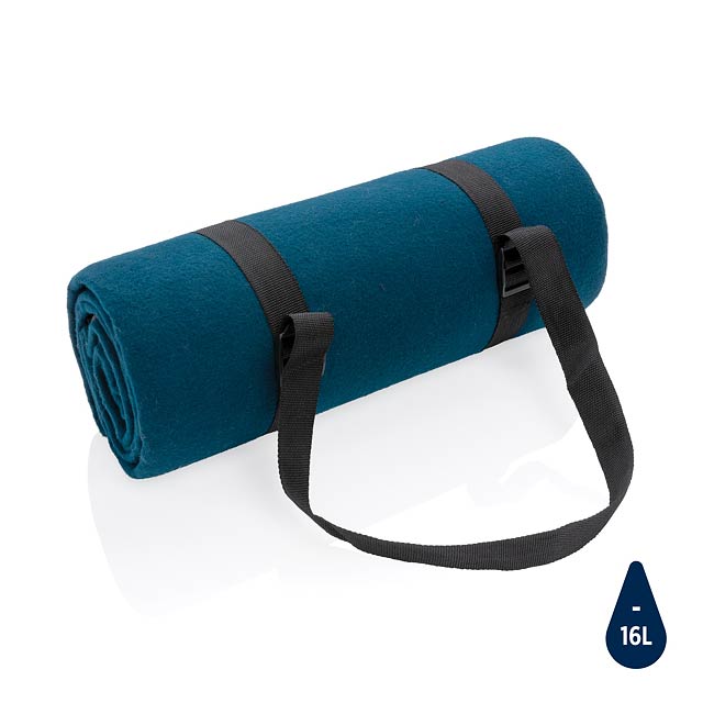 Impact AWARE™ RPET picnic blanket, navy - blue