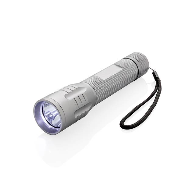 Große 3W Cree Taschenlampe - Grau