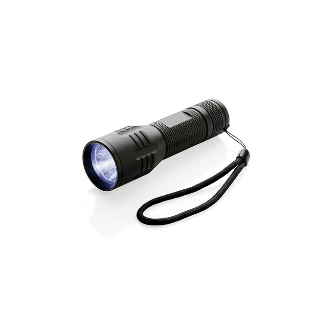 3W Cree Taschenlampe, schwarz - schwarz