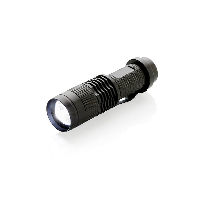 Kompakte 3W Cree Taschenlampe - schwarz