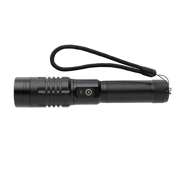Gear X wiederaufladbare USB Taschenlampe, schwarz - schwarz