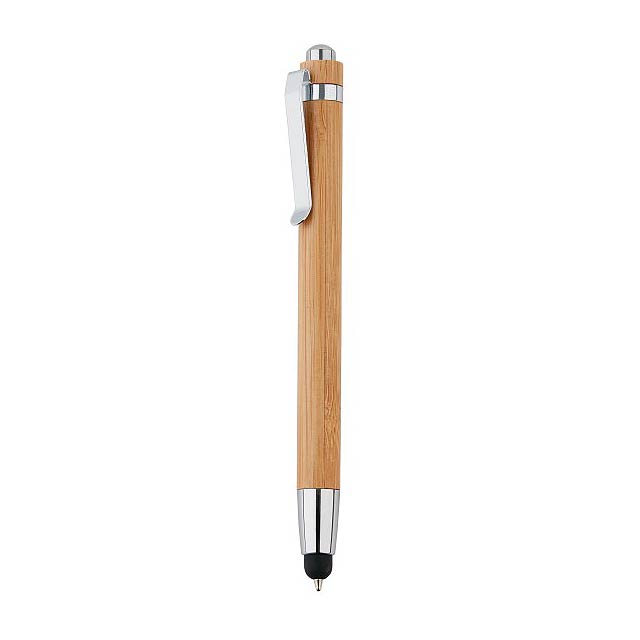 Bambusové stylusové pero, hnědá - hnedá