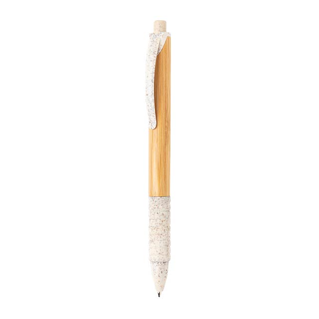 Bamboo & wheat straw pen - white